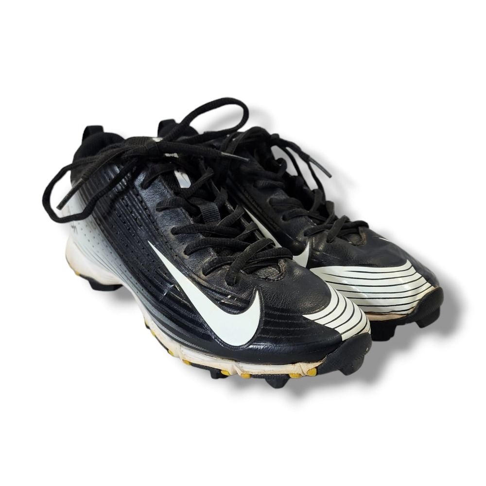 Youth Nike Vapor FastFlex BSBL Black & White Cleats Size 5Y